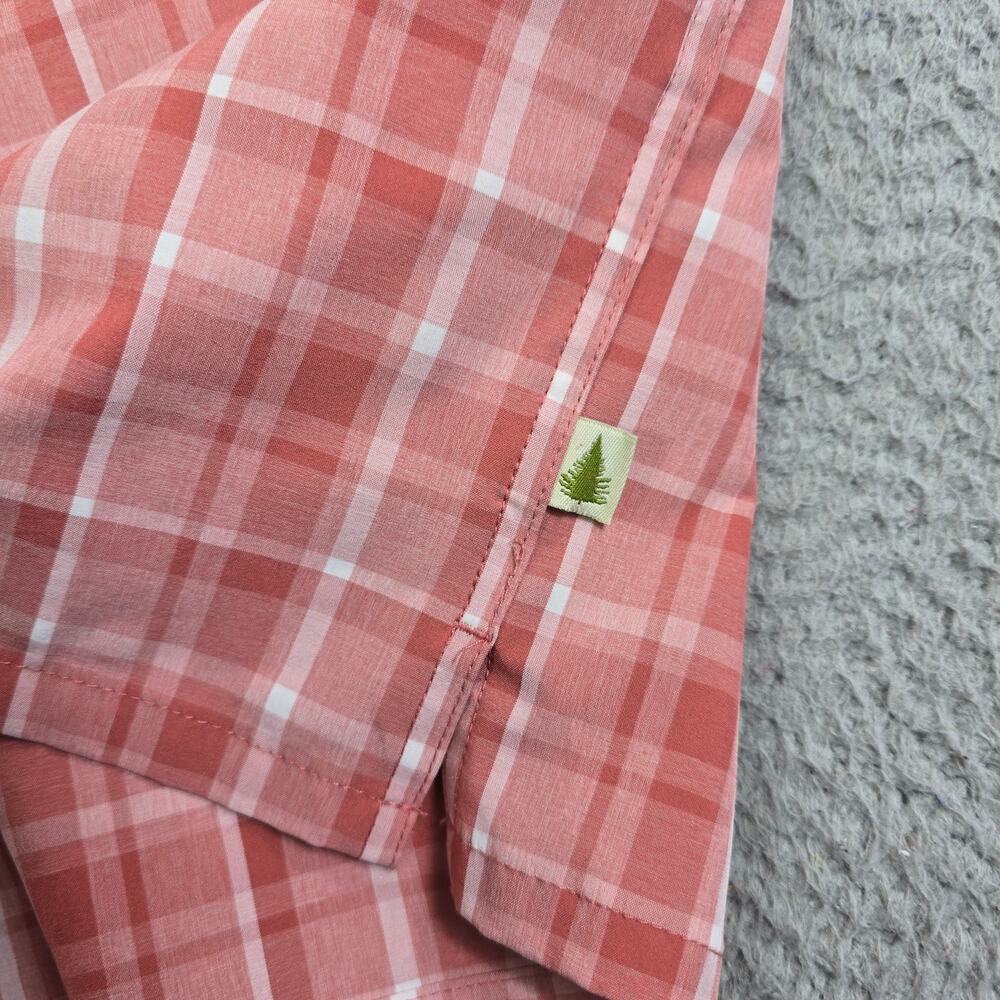 Lake & Trail Vented Button Shirt Men's Large Pink Plaid Hiking Camping Outdoors - Picture 2 of 8